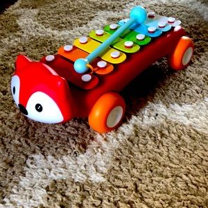 Fox Xylophone with Attached Mallet